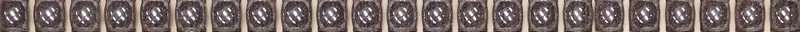 Бордюры Керамин Бисер 4, цвет коричневый, поверхность глянцевая, прямоугольник, 246x9