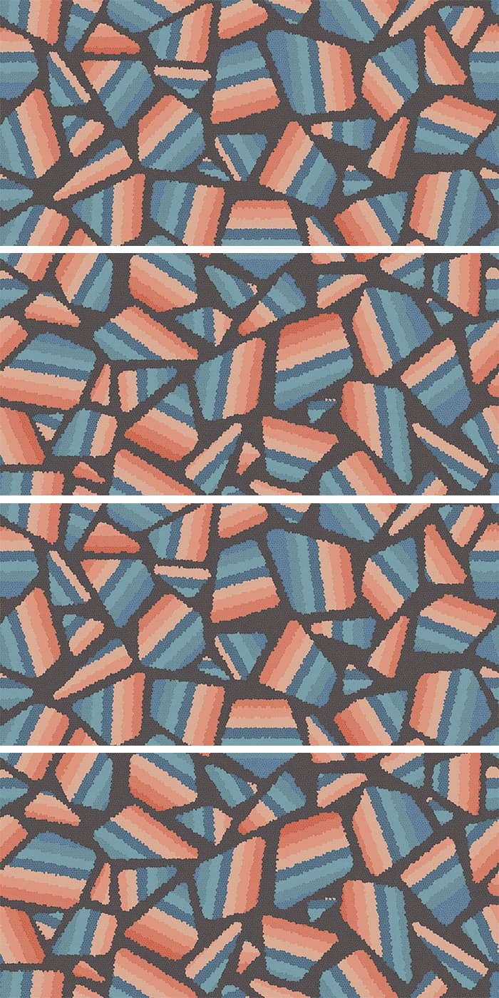 Панно ABK W&S Cp4 Shard Coral PF60005551, цвет разноцветный, поверхность матовая, прямоугольник, 1200x2400