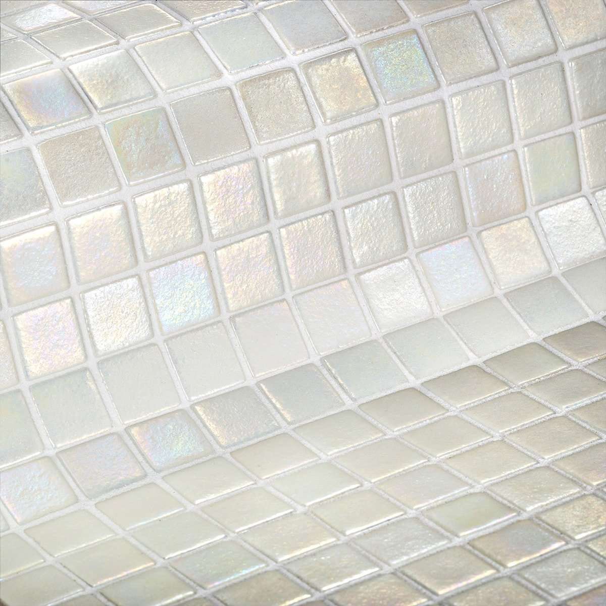 Мозаика Ezarri Safe-Steps Perla, цвет белый, поверхность матовая, прямоугольник, 313x495