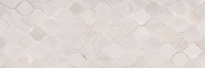 Декоративные элементы Pamesa Lemnos Dec. Perla Rect., цвет серый бежевый, поверхность глянцевая, прямоугольник, 333x1000