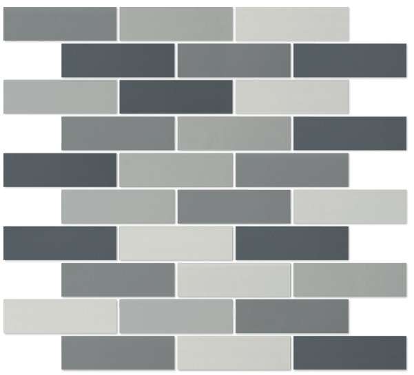 Мозаика Heralgi Eternal Brick Mosaic Blend-3, цвет разноцветный, поверхность глянцевая, под кирпич, 254x267