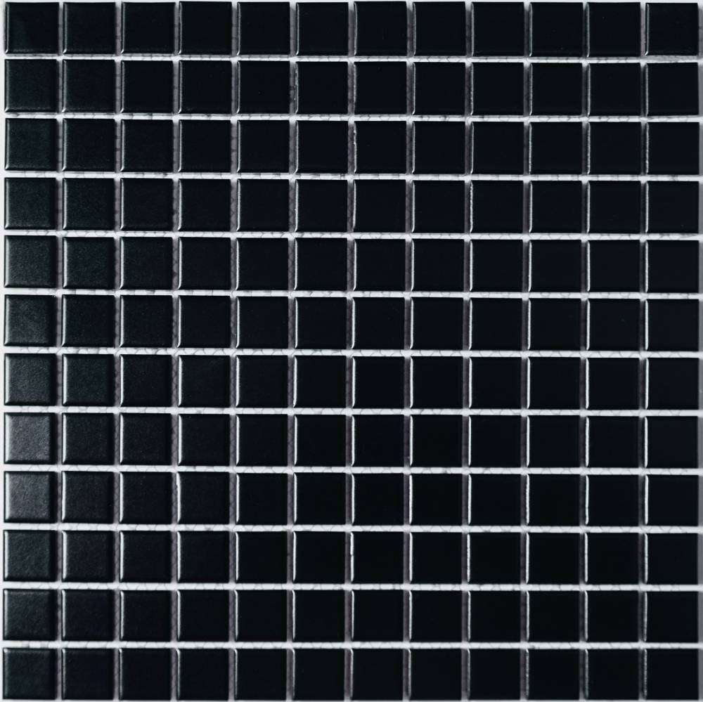 Мозаика NS Mosaic P-527, цвет чёрный, поверхность матовая, квадрат, 300x300