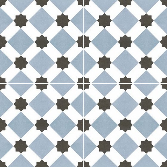 Керамическая плитка Dual Gres Chic Howard Blue, цвет разноцветный, поверхность матовая, квадрат, 450x450