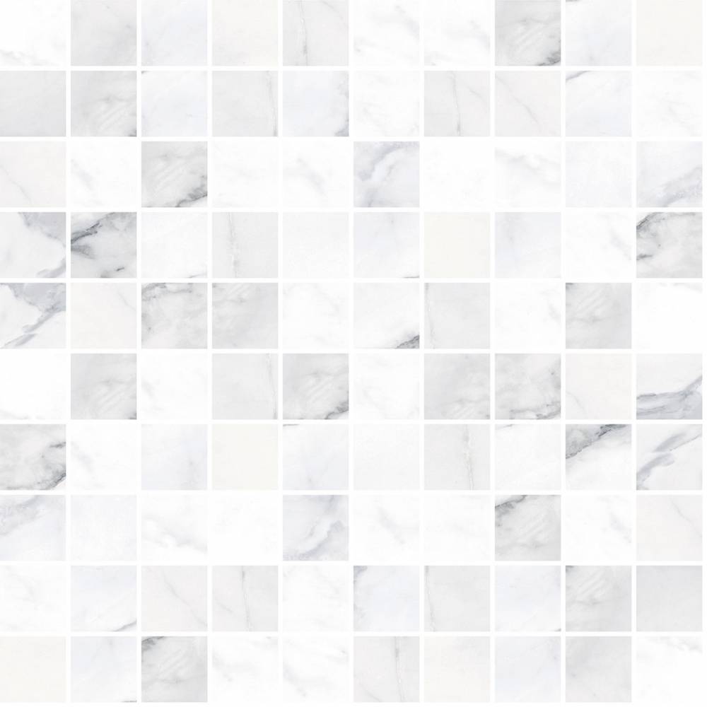 Мозаика Ricchetti Marble Boutique Mosaico 3х3 Statuario White Lux, цвет белый, поверхность глянцевая, квадрат, 300x300