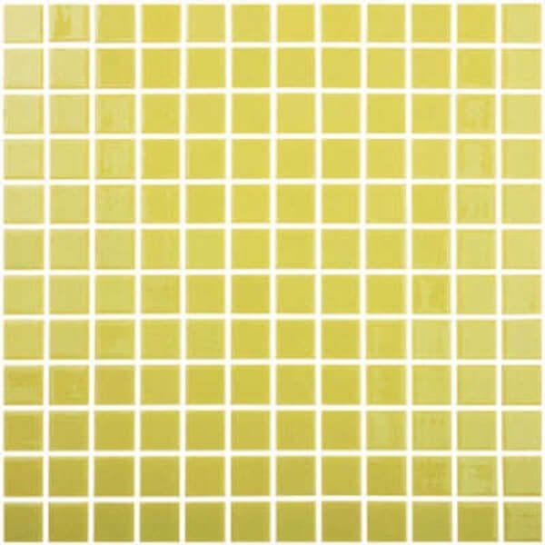 Мозаика Vidrepur Colors № 601, цвет жёлтый, поверхность глянцевая, квадрат, 317x317