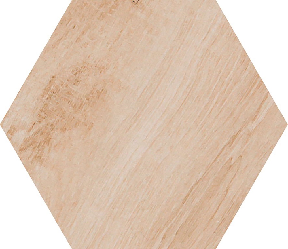 Керамогранит Pamesa Cr.Rovere Honey Hex, цвет коричневый, поверхность матовая, шестиугольник, 198x228