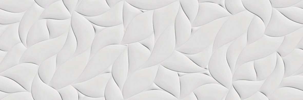 Керамическая плитка Porcelanosa Oxo Deco Blanco 100292143, цвет белый, поверхность матовая 3d (объёмная), прямоугольник, 333x1000
