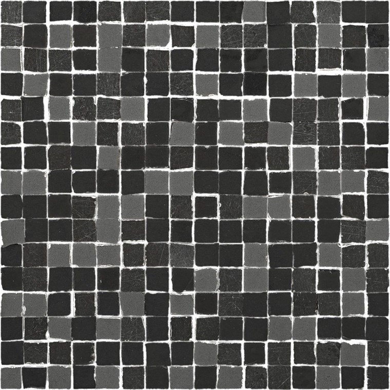 Мозаика Ragno Patina Petrolio Mosaico R71E, цвет серый чёрный, поверхность матовая, квадрат, 300x300