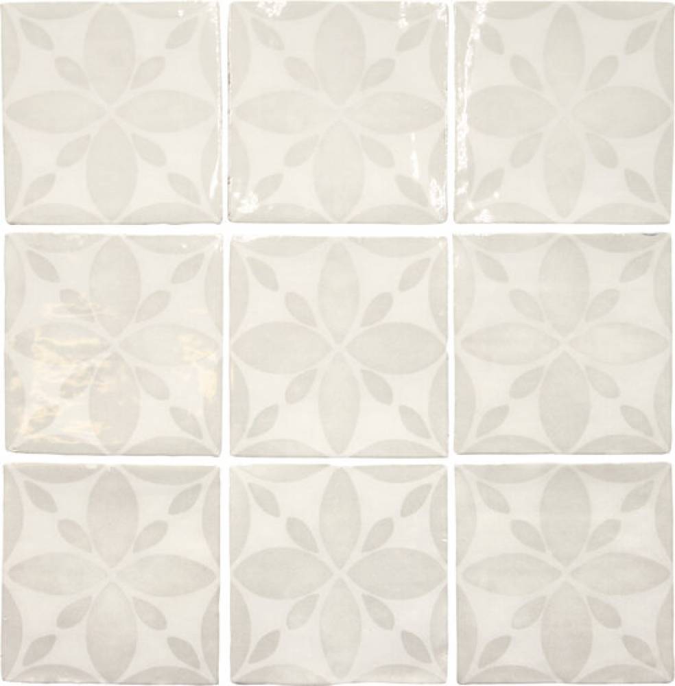 Керамическая плитка APE Fado Mariza White, цвет белый, поверхность глянцевая, квадрат, 130x130