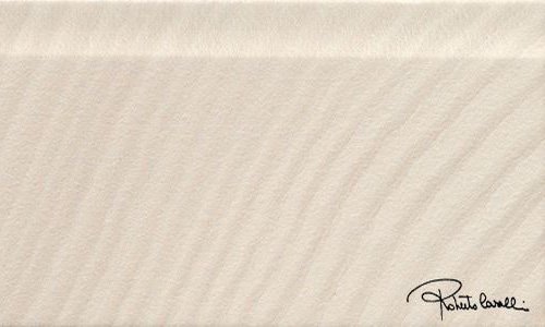 Бордюры Roberto Cavalli Agata Alzata Bianco Firma 558908, цвет бежевый, поверхность матовая, прямоугольник, 150x250
