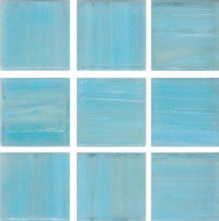 Мозаика Irida Aquarelle 20.AQ18(1), цвет голубой, поверхность глянцевая, квадрат, 327x327