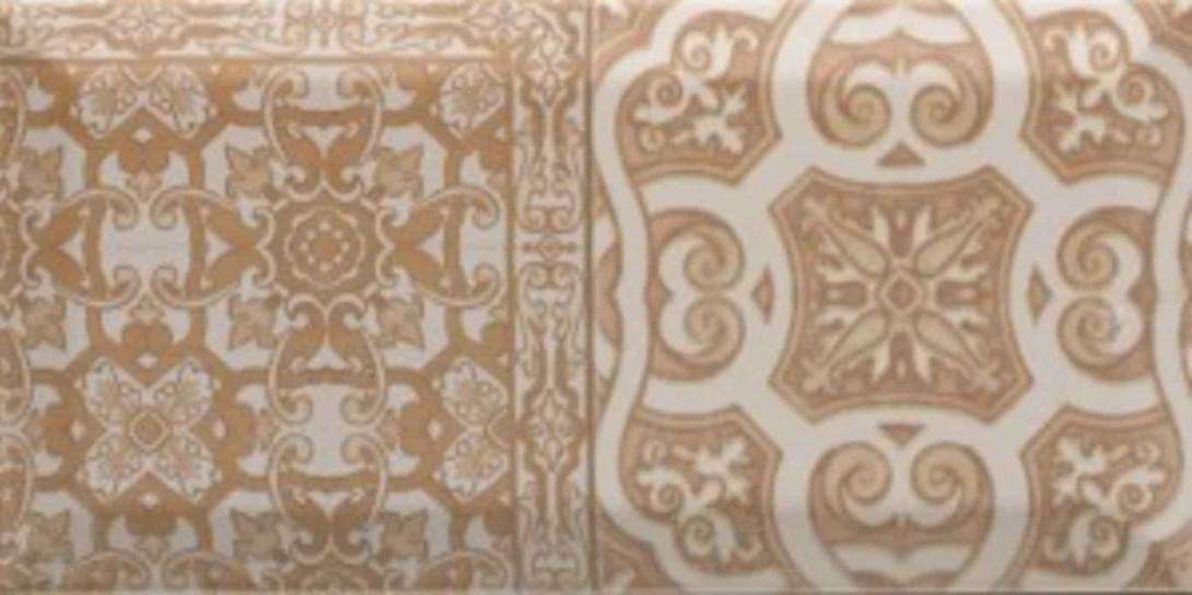 Керамическая плитка Monopole Antique marron light, цвет коричневый, поверхность глянцевая, кабанчик, 100x200