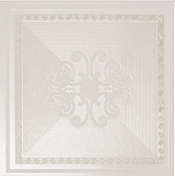 Декоративные элементы Settecento Ermitage Decoro Finitura Impero Bianco, цвет белый, поверхность глянцевая, квадрат, 250x250