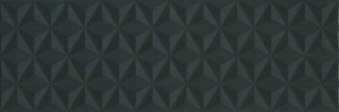 Керамическая плитка Kerama Marazzi Диагональ Черный Структура Обрезной 12121r, цвет чёрный, поверхность матовая, прямоугольник, 250x750