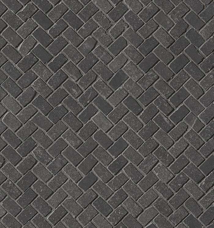 Мозаика Fap Maku Dark Gres Mosaico Spina Matt fMKX, цвет чёрный тёмный, поверхность матовая, квадрат, 300x300