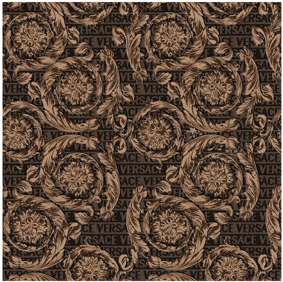 Декоративные элементы Versace Maximvs Barocco Brown/Oro Lux G0067685, цвет коричневый, поверхность полированная, прямоугольник, 600x600
