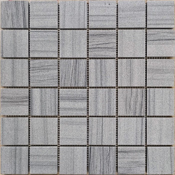 Мозаика Caramelle Mosaic Pietrine Marmara Grey Pol 48x48 7mm, цвет серый, поверхность полированная, квадрат, 305x305