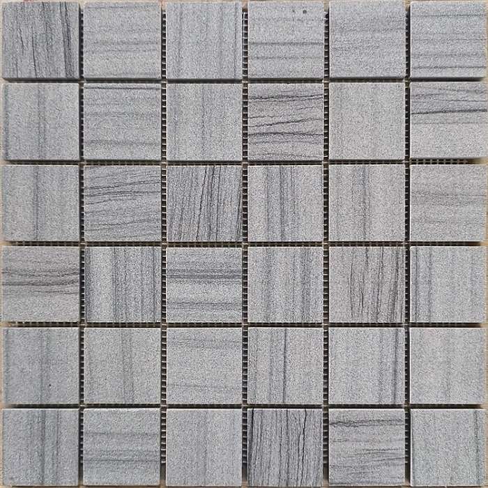 Мозаика Caramelle Mosaic Pietrine Marmara Grey Pol 48x48 7mm, цвет серый, поверхность полированная, квадрат, 305x305