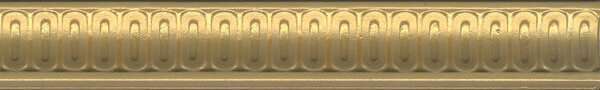 Бордюры Kerama Marazzi Борромео Бордюр Золото BOA005, цвет жёлтый, поверхность матовая, прямоугольник, 40x250