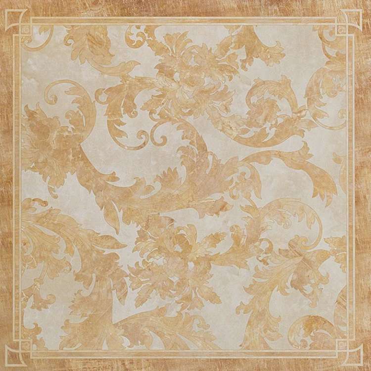 Декоративные элементы Versace Marble Decorato Cassettonato Foglia Oro Onice 240072, цвет золотой, поверхность лаппатированная, квадрат, 585x585