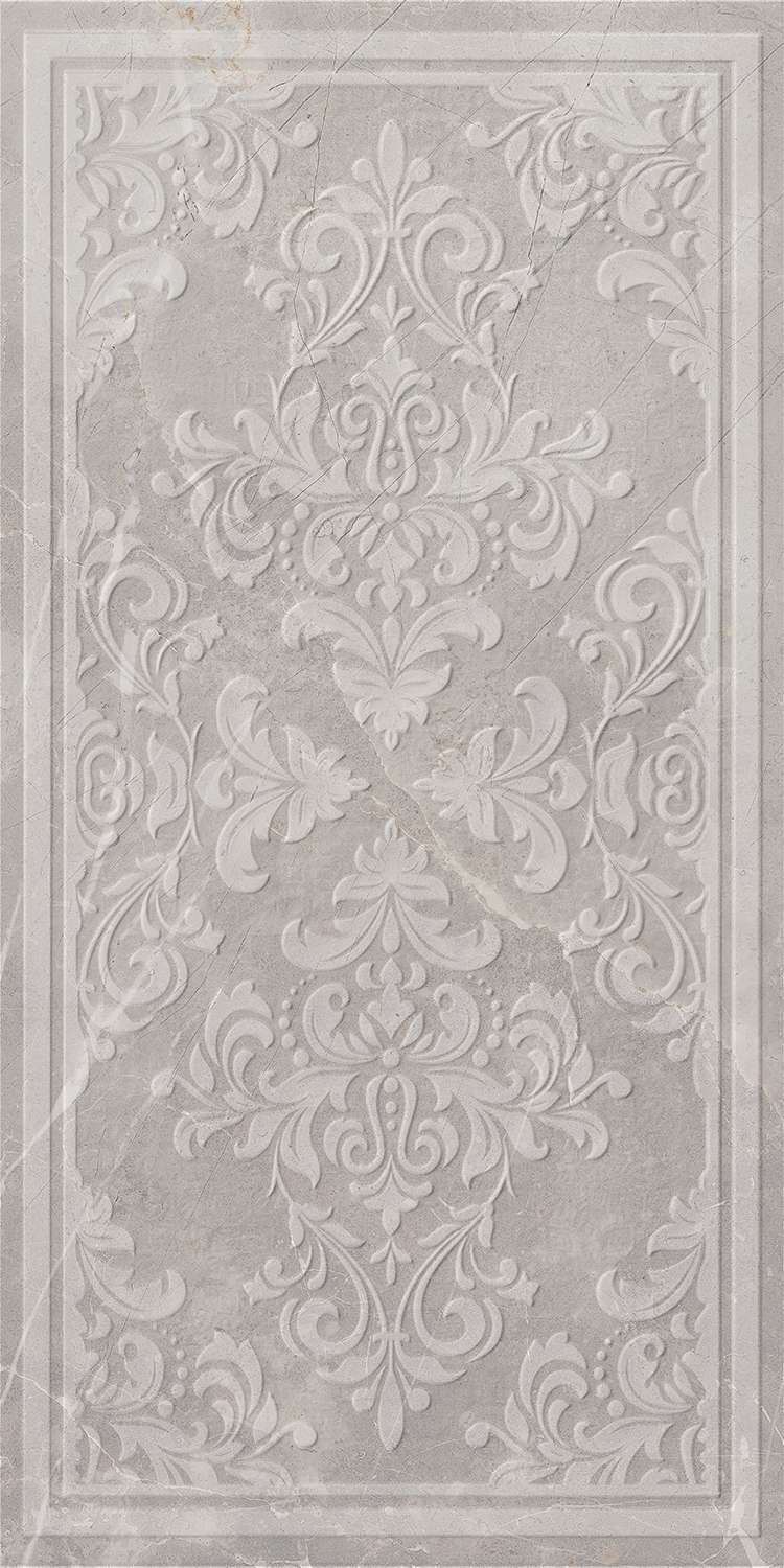 Декоративные элементы Italon Charme Evo Imperiale Inserto Broccato 610080000199, цвет серый, поверхность патинированная, прямоугольник, 300x600