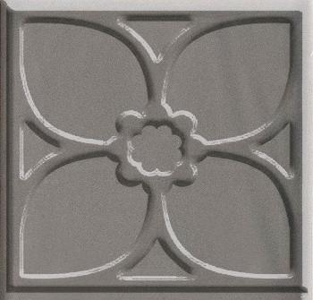 Вставки Cifre Bulevar Altair Grey Taco, цвет серый, поверхность глянцевая, квадрат, 100x100