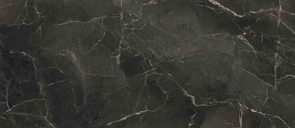 Керамогранит Supergres Purity Of Marble Supreme Dark PSD6, цвет чёрный, поверхность полированная, прямоугольник, 600x1200