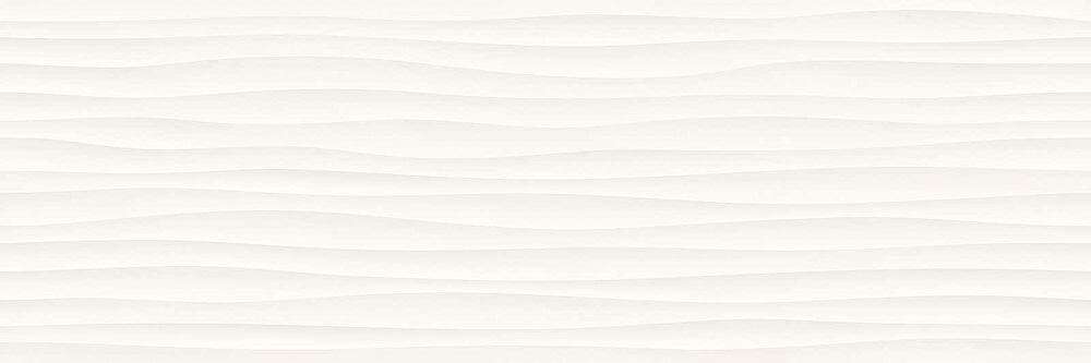 Керамическая плитка Marazzi Italy Eclettica White Struttura Wave 3D M1J4, цвет белый, поверхность матовая 3d (объёмная), прямоугольник, 400x1200