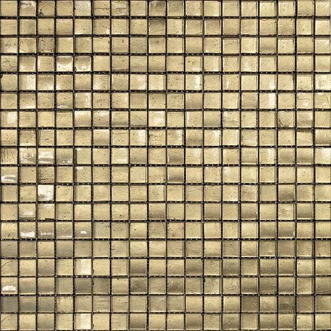 Мозаика L'Antic Colonial Arabia Gold L244000531, цвет золотой, поверхность глянцевая, квадрат, 295x295