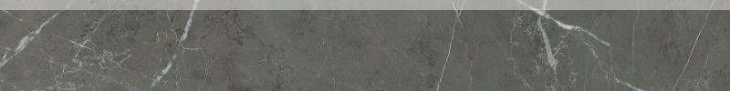 Бордюры Ariana Nobile Grey Grafite Batt Lux PF60006325, цвет серый, поверхность полированная, прямоугольник, 55x1200