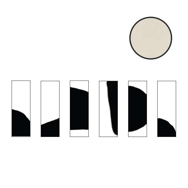 Керамическая плитка Ornamenta Mix’n Match Pattern Bianco MAM1545PB, цвет белый, поверхность матовая, прямоугольник, 150x450
