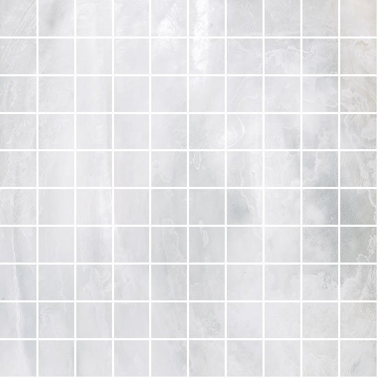 Мозаика Roberto Cavalli Bright Pearl Mos. Snow Rett. 531118, цвет серый, поверхность матовая, квадрат, 300x300