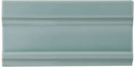 Бордюры Adex ADNE5628 Cornisa Clasica Sea Green, цвет зелёный, поверхность глянцевая, прямоугольник, 75x150