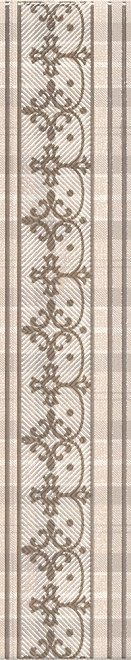 Бордюры Kerama Marazzi Бордюр Традиция AD\A183\8236, цвет бежевый, поверхность матовая, прямоугольник, 57x300
