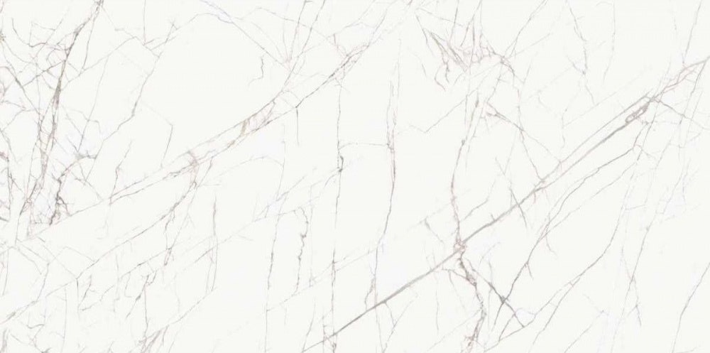 Широкоформатный керамогранит Casalgrande Padana Marmoker Titan White Lucido, цвет белый, поверхность полированная, прямоугольник, 1180x2780