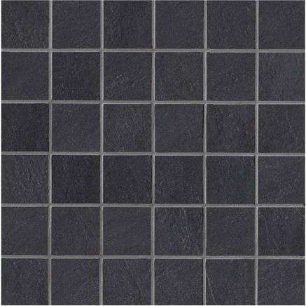 Мозаика Supergres Stockholm Svart Mosaico SSVM, цвет чёрный, поверхность матовая, квадрат, 300x300