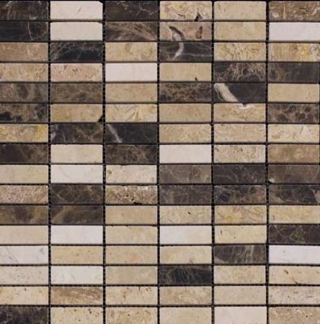 Мозаика Natural Mosaic London (17X48) 0132-MP, цвет разноцветный, поверхность глянцевая, квадрат, 305x305