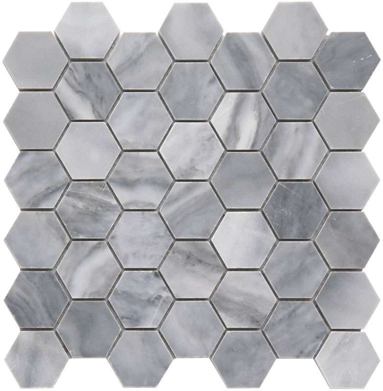 Мозаика Natural Mosaic Adriatica (4,8 mm) 7M033-HP, цвет серый, поверхность полированная, квадрат, 298x300