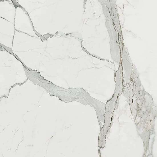 Керамогранит Keratile Allure Calacatta Smooth, цвет белый, поверхность лаппатированная, квадрат, 1200x1200