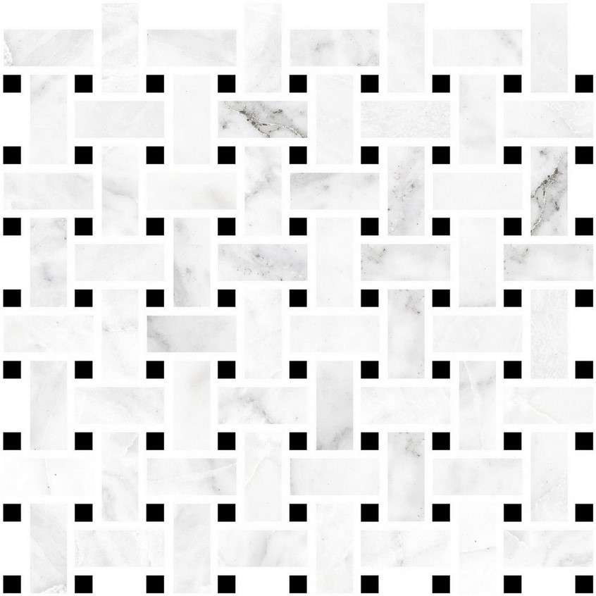 Мозаика Vallelunga Nova Backet Lusso 6001168, цвет серый, поверхность полированная, квадрат, 300x300