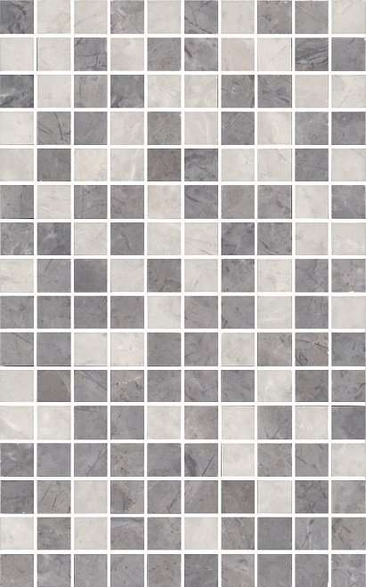 Мозаика Kerama Marazzi Декор Мармион серый мозаичный MM6268C, цвет серый, поверхность глянцевая, прямоугольник, 250x400