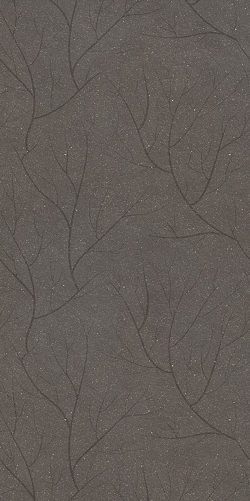 Декоративные элементы Floor Gres Earthtech Fronds A Carbon Ground 1 Comfort 6mm 772737, цвет чёрный, поверхность лаппатированная, прямоугольник, 600x1200