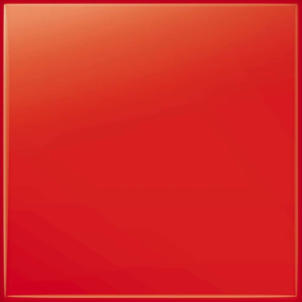 Керамическая плитка Tubadzin Pastel Czerwony, цвет красный, поверхность глянцевая, квадрат, 200x200