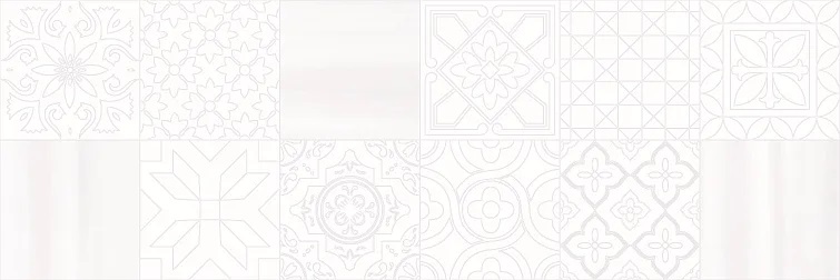 Декоративные элементы I.TILES Charme Cristal Cementina Neutro CHA26CNE, цвет белый, поверхность матовая, прямоугольник, 200x600