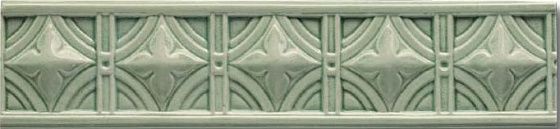 Бордюры Grazia Essenze Neoclassico Felce Craquele NEO800, цвет зелёный, поверхность глянцевая, прямоугольник, 60x260