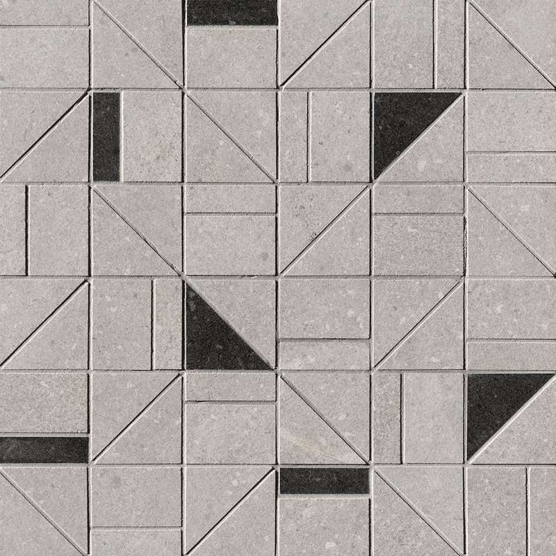 Мозаика Fap Nux Grey Gres Outline MosaicfOSN, цвет серый, поверхность матовая, квадрат, 300x300