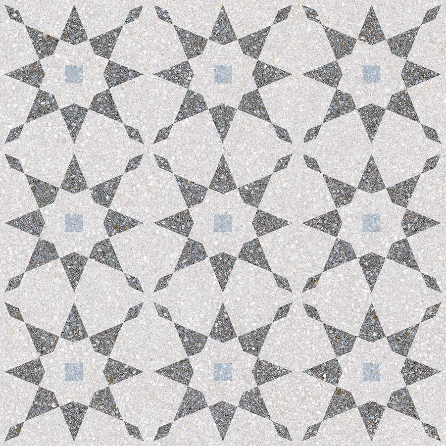 Декоративные элементы Vives Farnese Aventino-R Humo, цвет серый, поверхность матовая, квадрат, 293x293