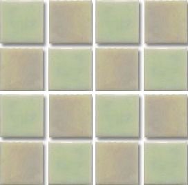 Мозаика Irida Glamour A10.130(1), цвет бежевый зелёный, поверхность глянцевая, квадрат, 318x318
