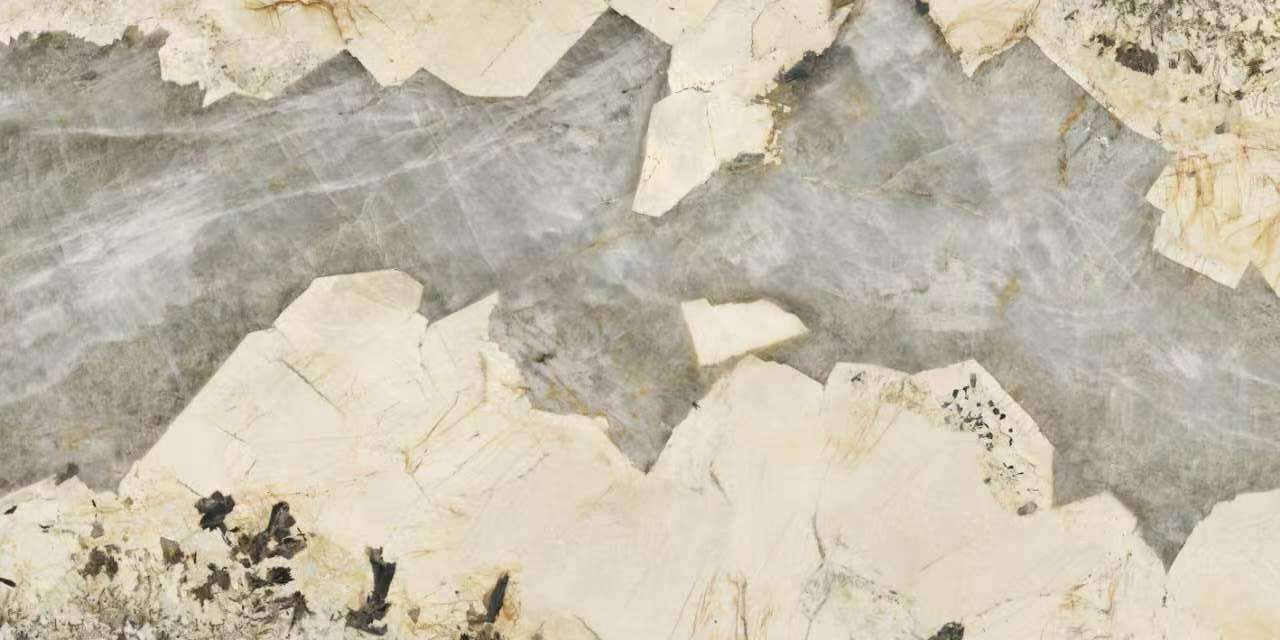 Широкоформатный керамогранит Zodiac Patagonia Quartzite Polished (6 мм) с продолжением рисунка 1 MN813BP321606 1, цвет серый бежевый, поверхность полированная, прямоугольник, 1600x3200