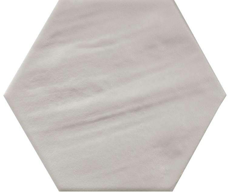 Керамогранит Ecoceramic Chiara Gris Hex, цвет серый, поверхность матовая, шестиугольник, 200x240